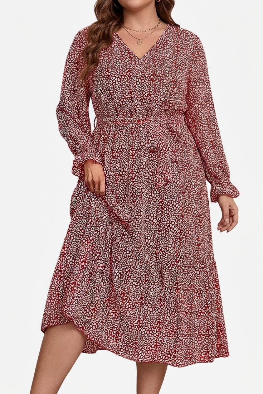 Zaina - Bloom Wrap Midi Jurk
