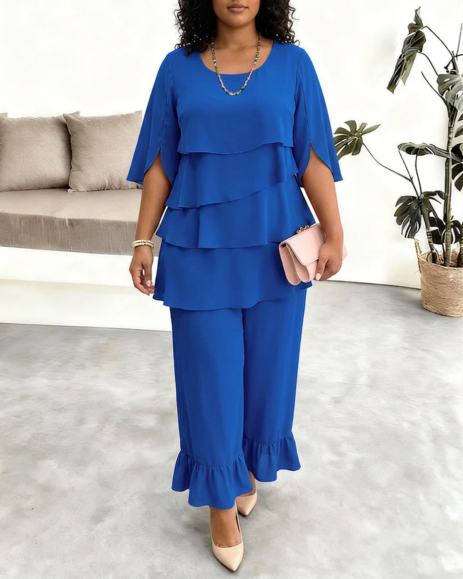 Frankie | Elegante Comfort Ruffle Jurk