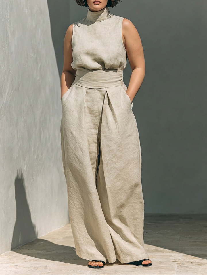 Astrid - Co-ord Set Minimalistisch Linnen
