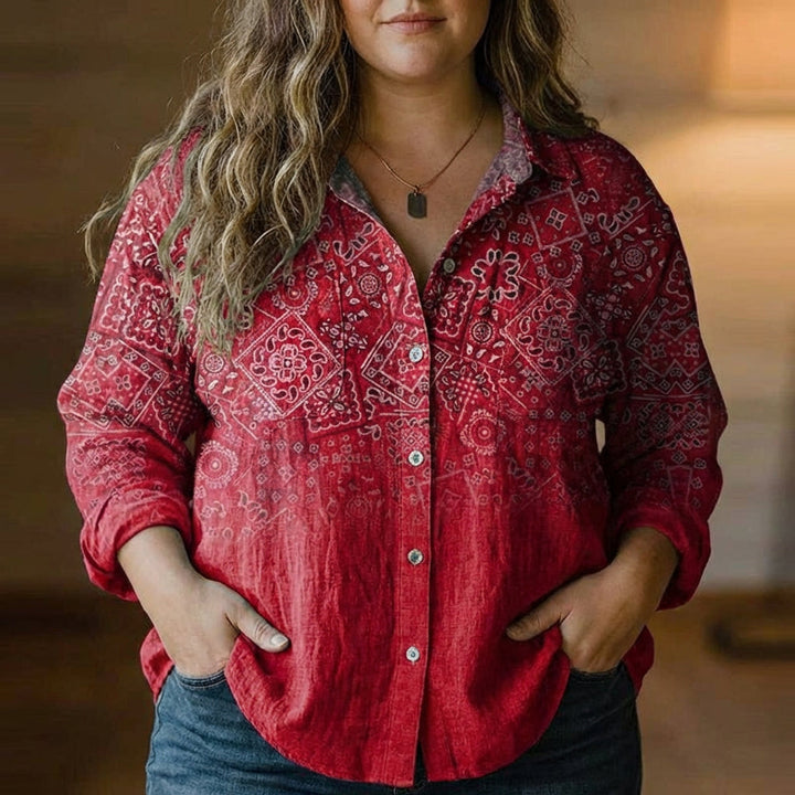 Posy | Bohemian Patroon Vintage Blouse