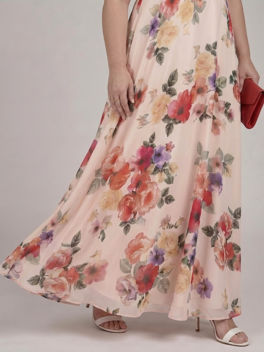 Ember | Mouwloze Vloeiende Maxi Jurk