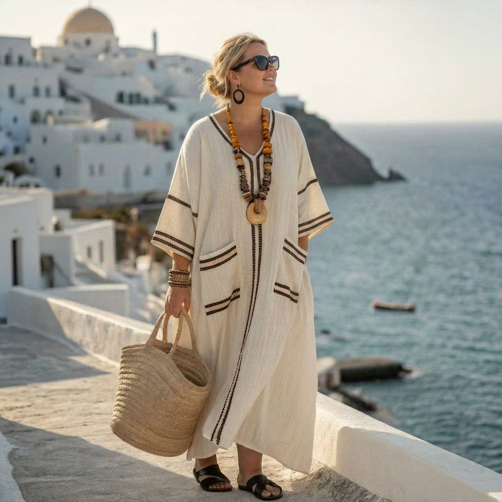 Junia | Tijdloze Kust Boho Maxi Jurk