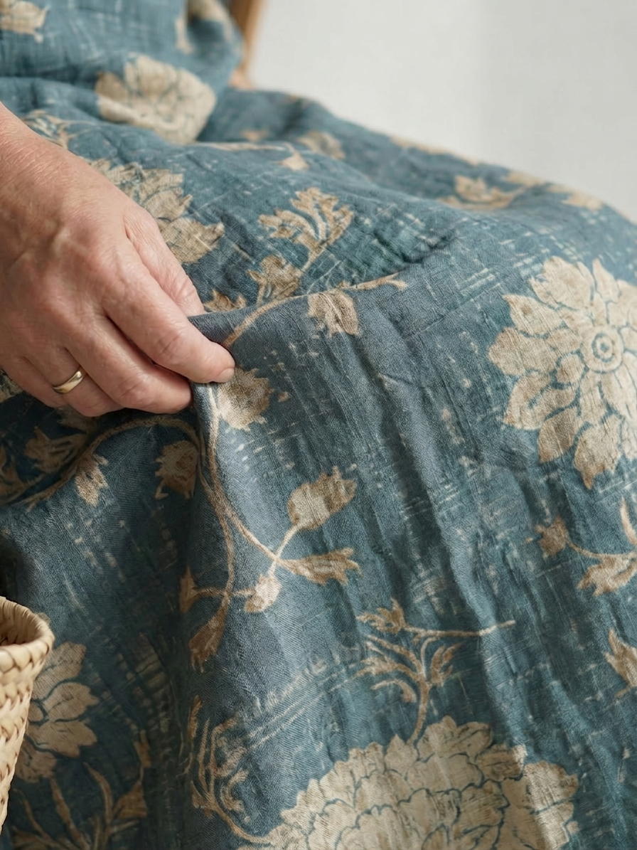 Aveline | Zachte Vorm Bloemen Midi Jurk