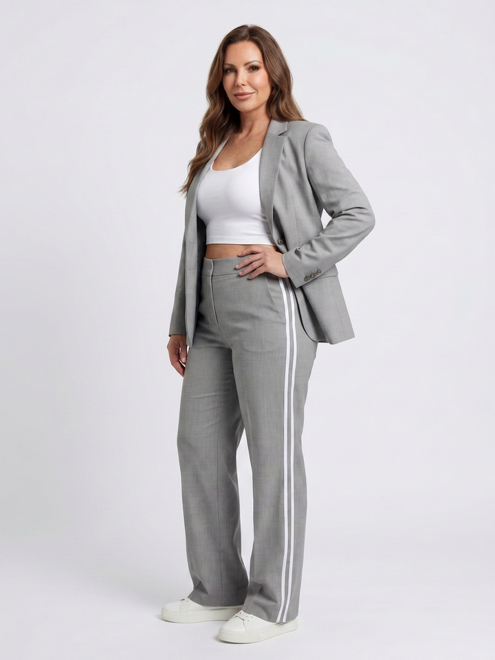Tindra | Contrast Stripe Wide Leg Set