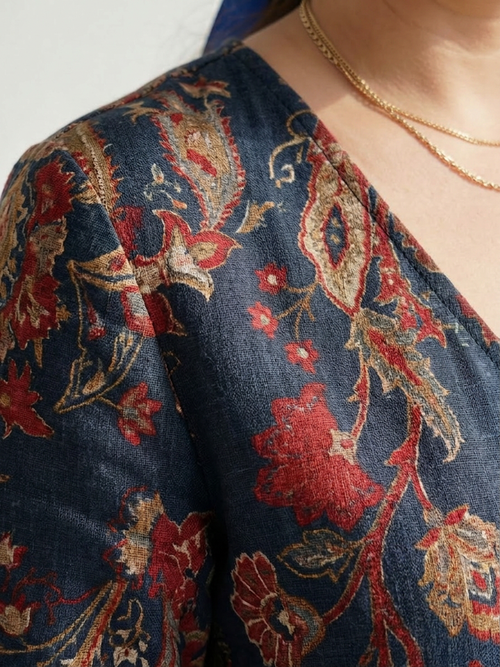 Coraline | Zachte Midi-jurk