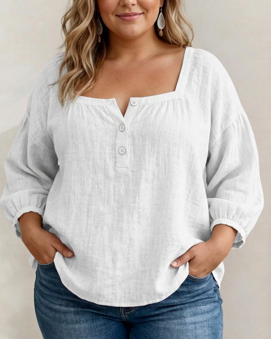 Sigrid | Blouse met Pofmouwen