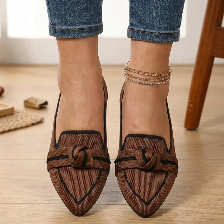 Kaia | Geknoopte Comfort Loafers