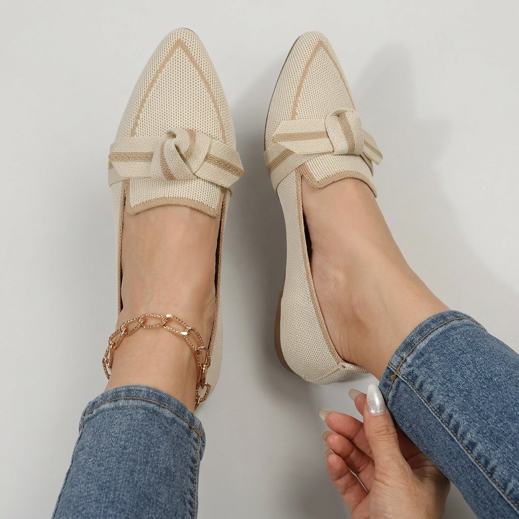 Kaia | Geknoopte Comfort Loafers