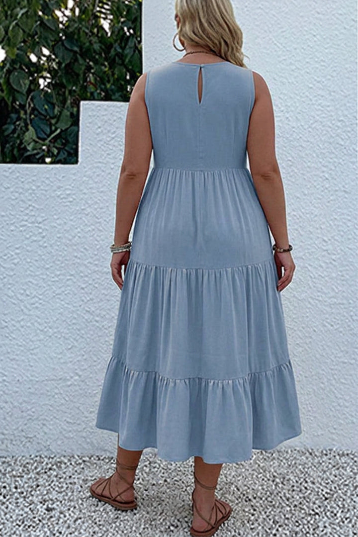 Calla - Laagjes Midi Jurk