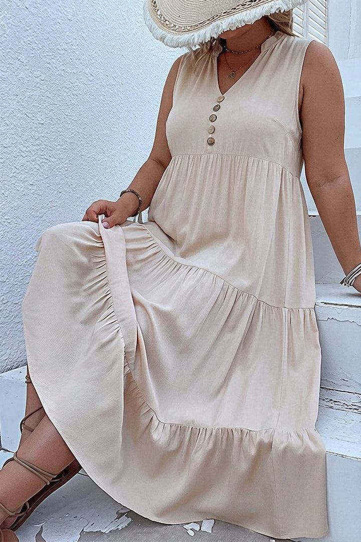 Calla - Laagjes Midi Jurk