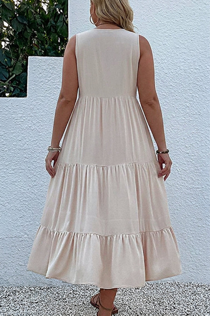 Calla - Laagjes Midi Jurk