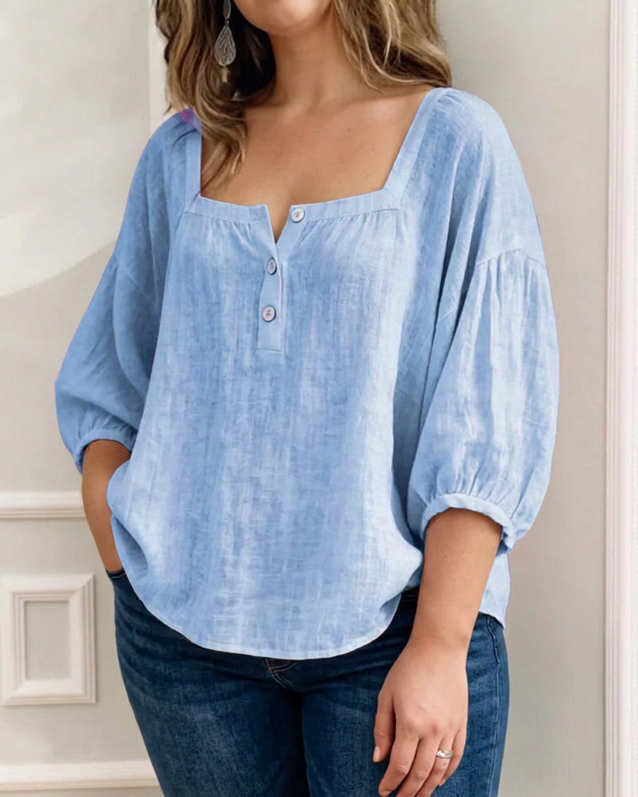 Sigrid | Blouse met Pofmouwen
