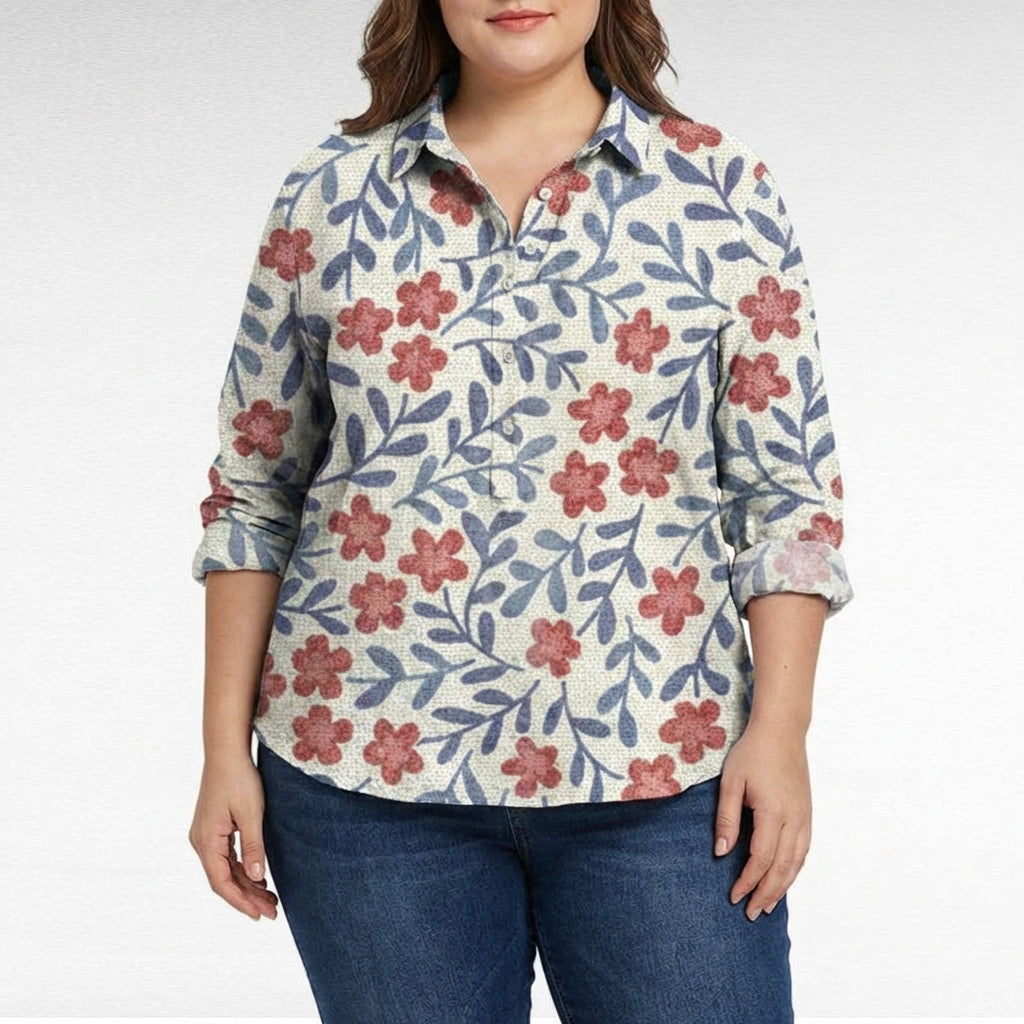 Saskia | Elegante Linnen Zomerblouse