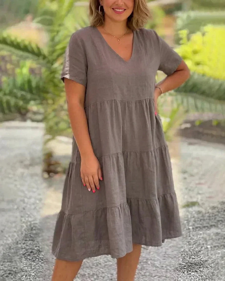 Beatrix - Casual Zomer V-hals Jurk