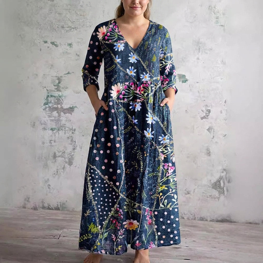 Nessa | Midnight Garden Maxi Dress