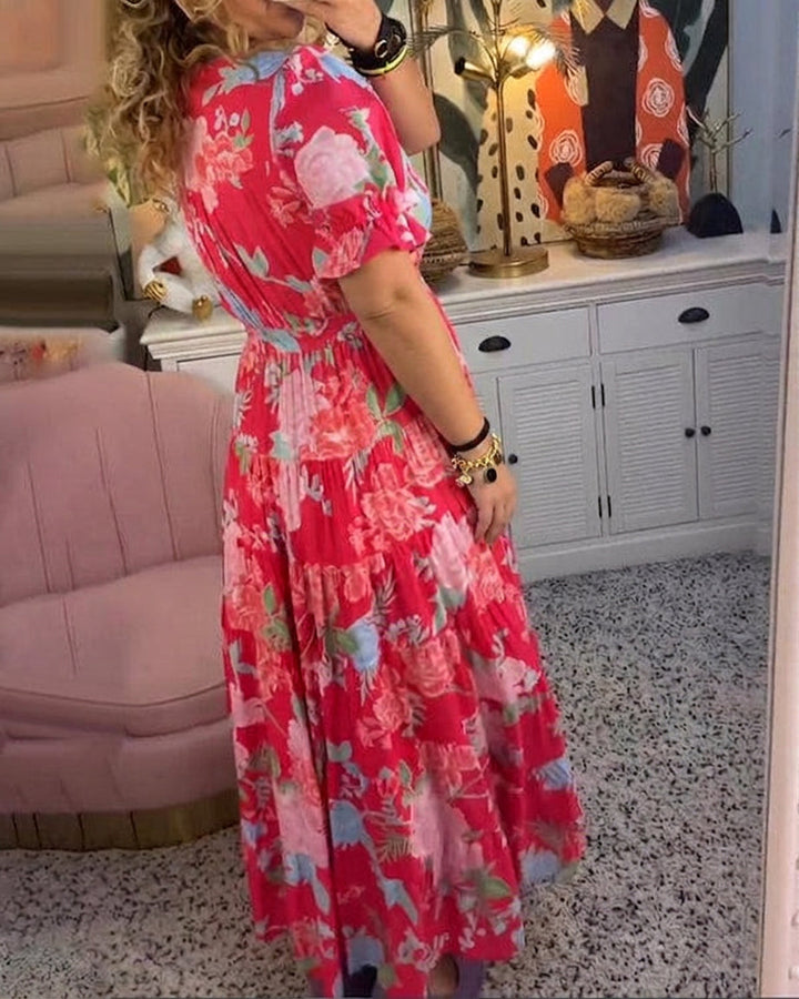 Salma | Bloemige Maxi Jurk