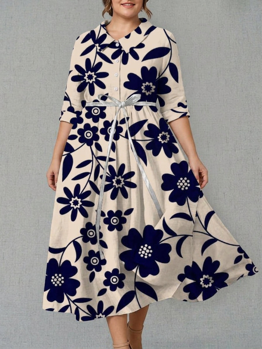 Yuki | Midnight Bloom Jurk