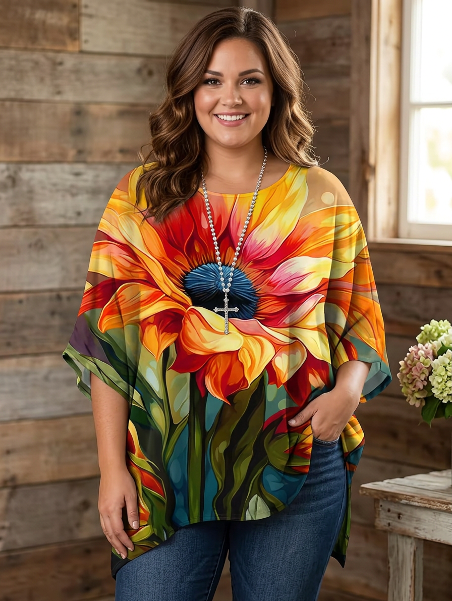 Isadora | Vintage Bohemian Bloemenprint Dames T-Shirt