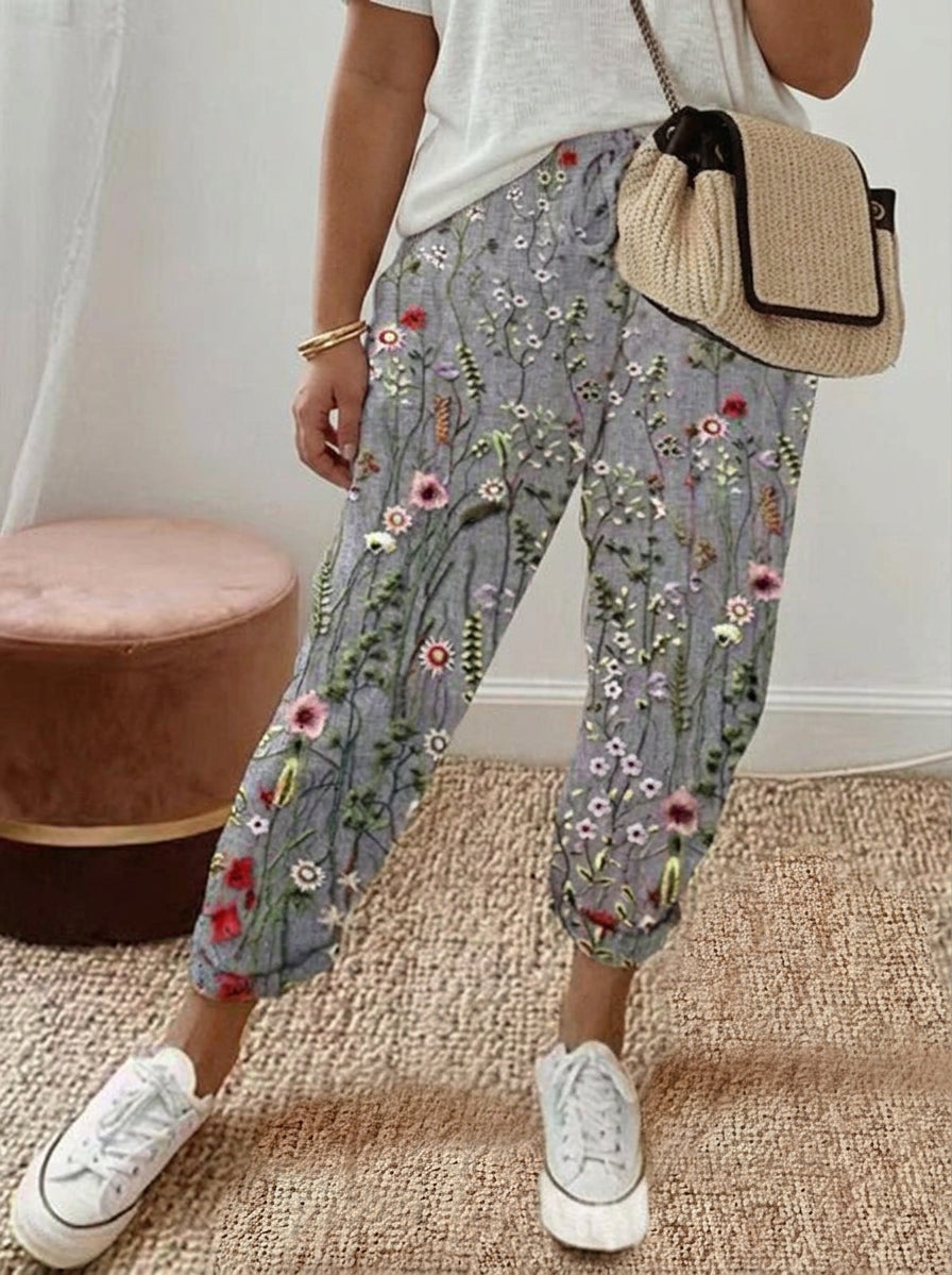 VESPER – FLORAL RELAXED BROEKEN