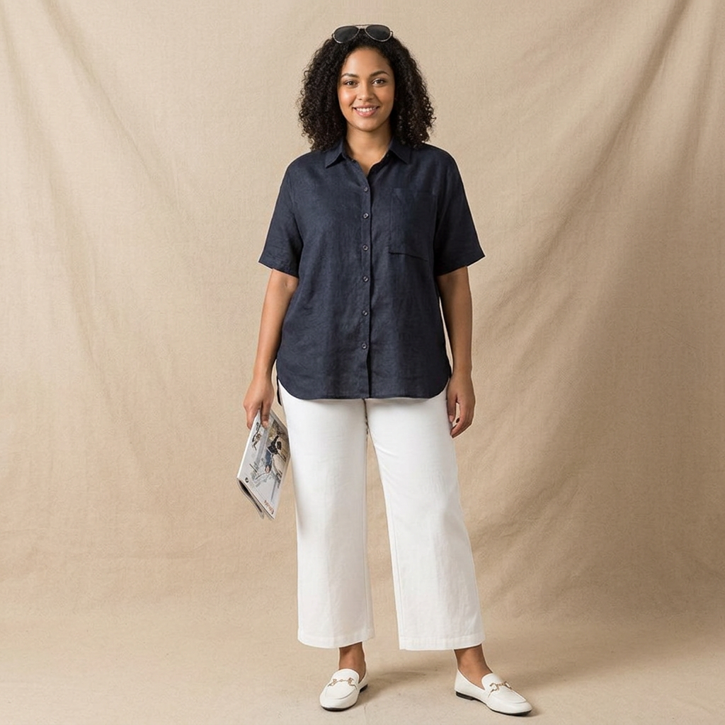 Clover - Pure Katoen Flex Vrouwen Kurta Shirt