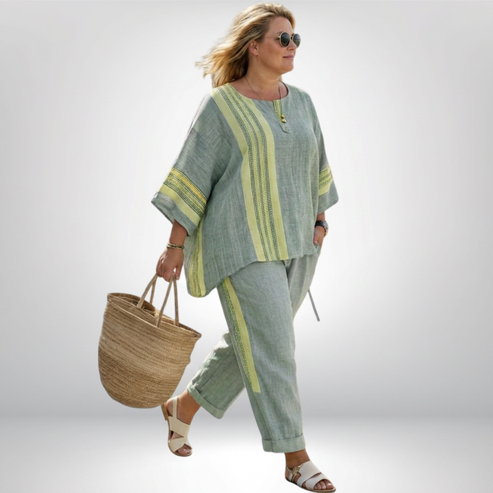 Hattie | Boho Gestreept Set