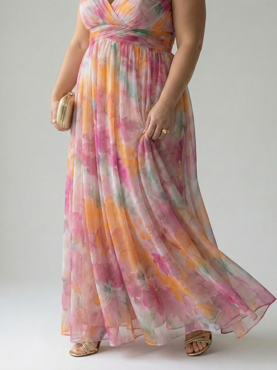 Stella &amp; Grace™ | Zachte Wikkel Maxi Jurk