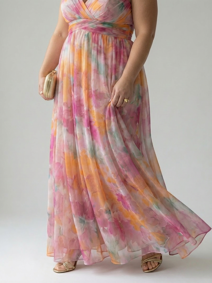 Stella &amp; Grace™ | Zachte Wikkel Maxi Jurk