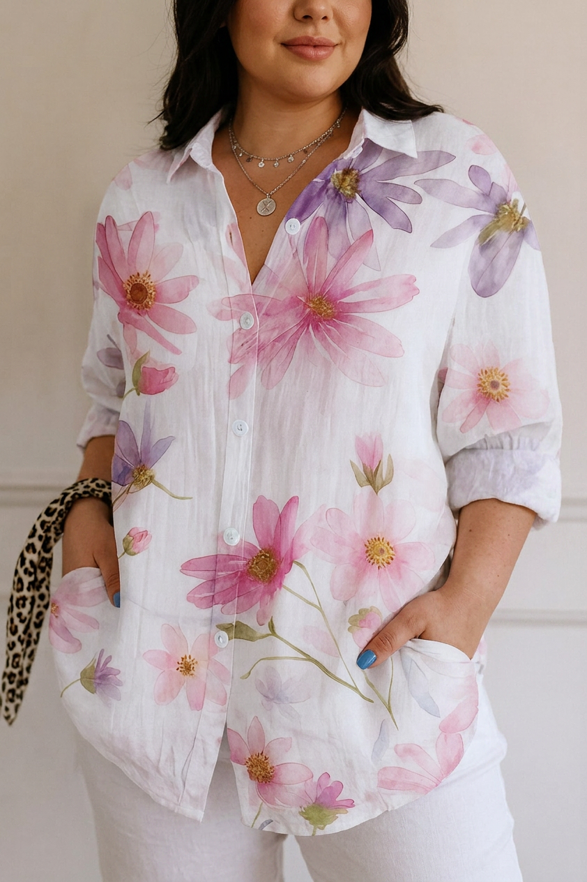 Arabella | Patroond Blouse