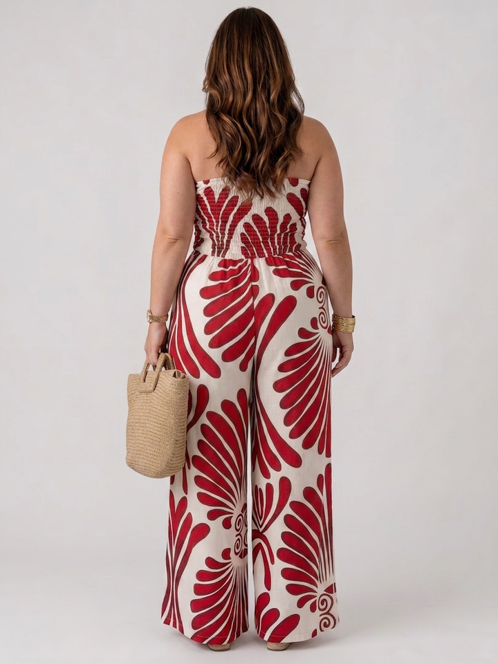 Dilys | Strapless Flowing Silhouette Maxi Dress