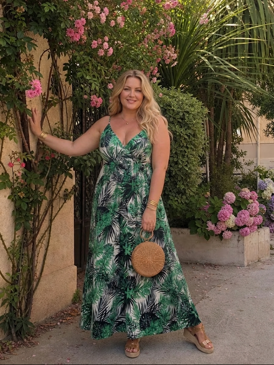 Odette | Mouwloze Midi-jurk met Bloemenprint