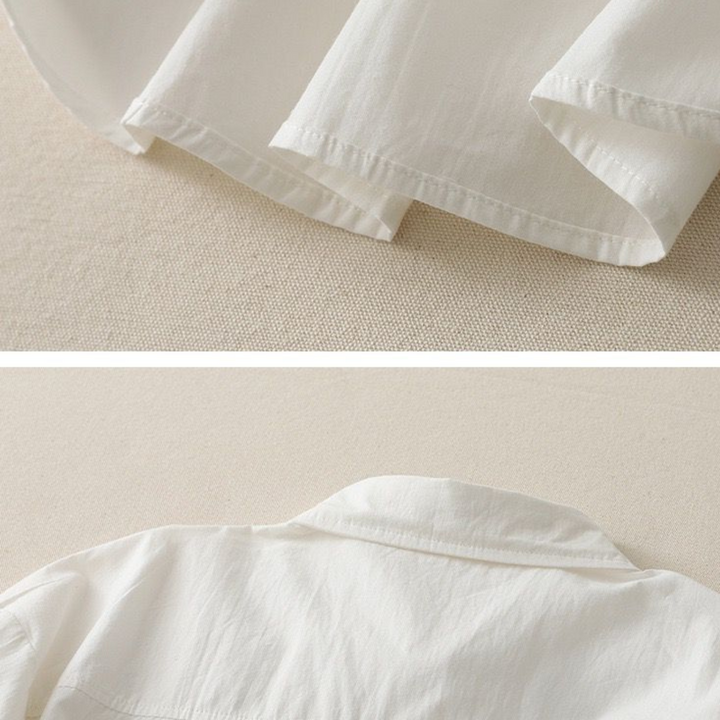 Juna - Pure Katoenen Rimpelshirt