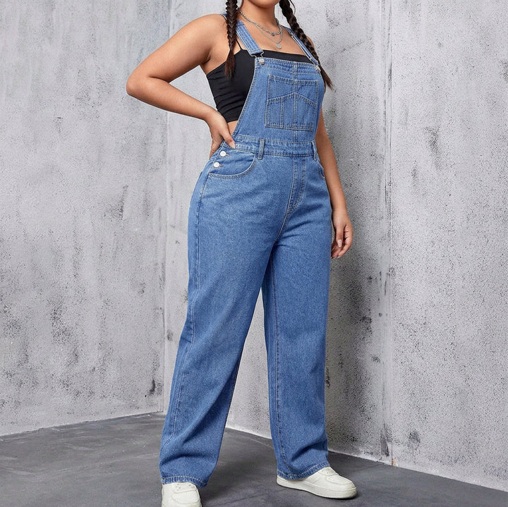 Amina Denim Overalls Casual