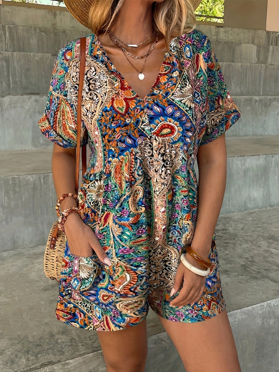 Soraya | Ocean Breeze Boho Jumpsuit