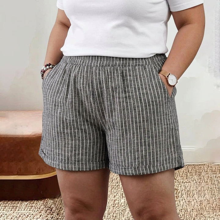 Anouk Lorraine gestreepte shorts: zomerse lichtheid