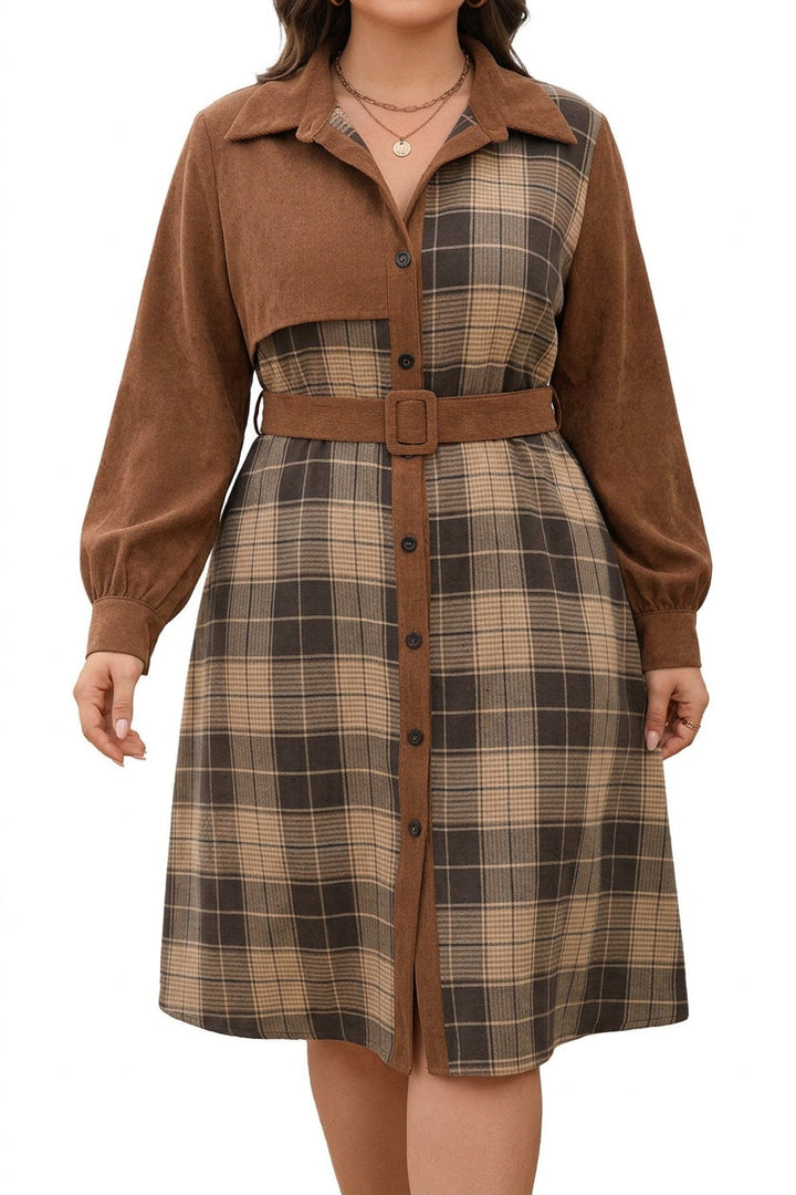 Dilys - Retro Corduroy Jurk
