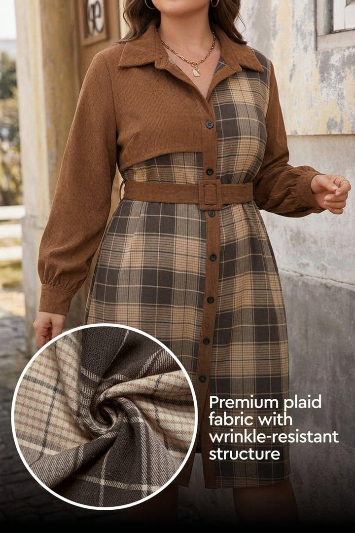 Dilys - Retro Corduroy Jurk