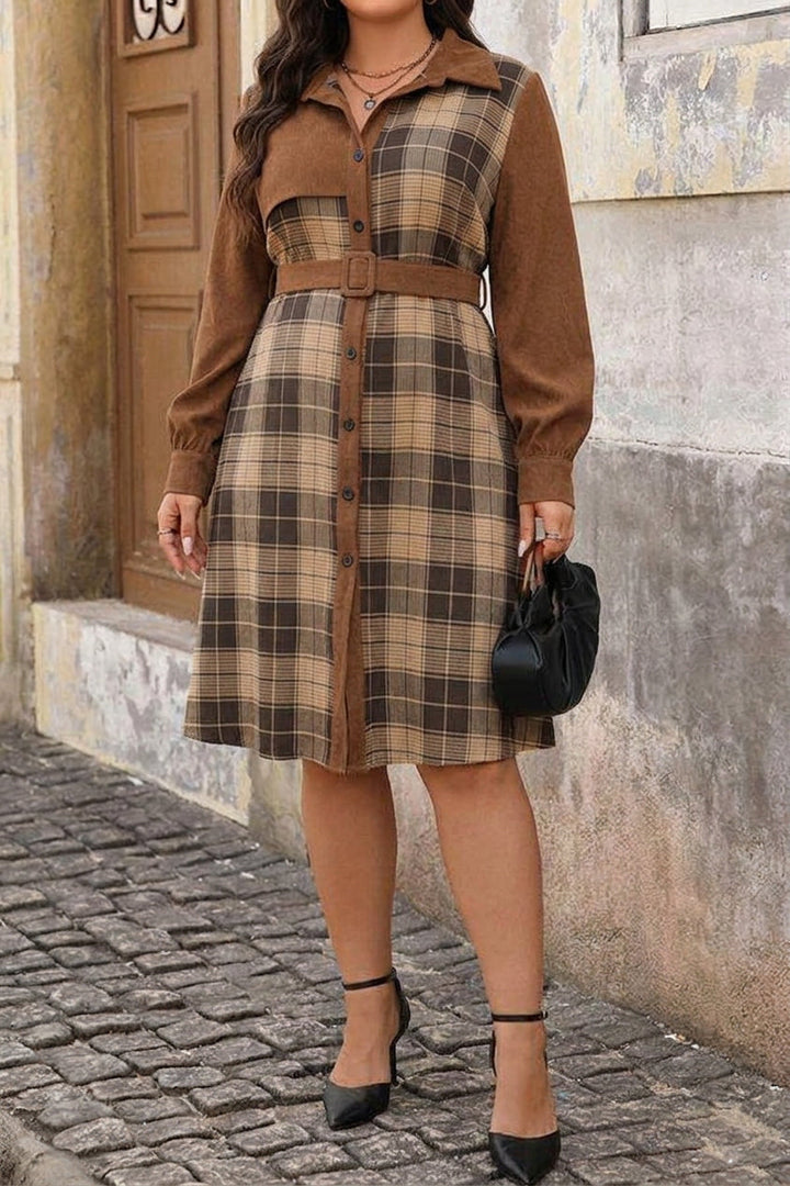 Dilys - Retro Corduroy Jurk