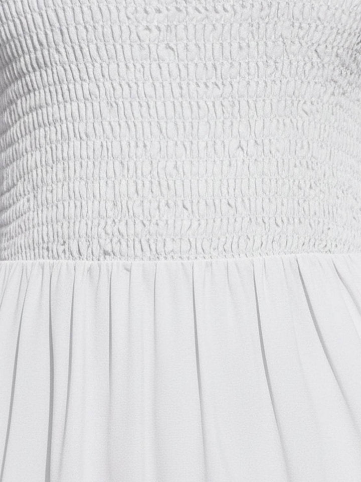 Cassia - Smocked Mouwloze Maxi Jurk