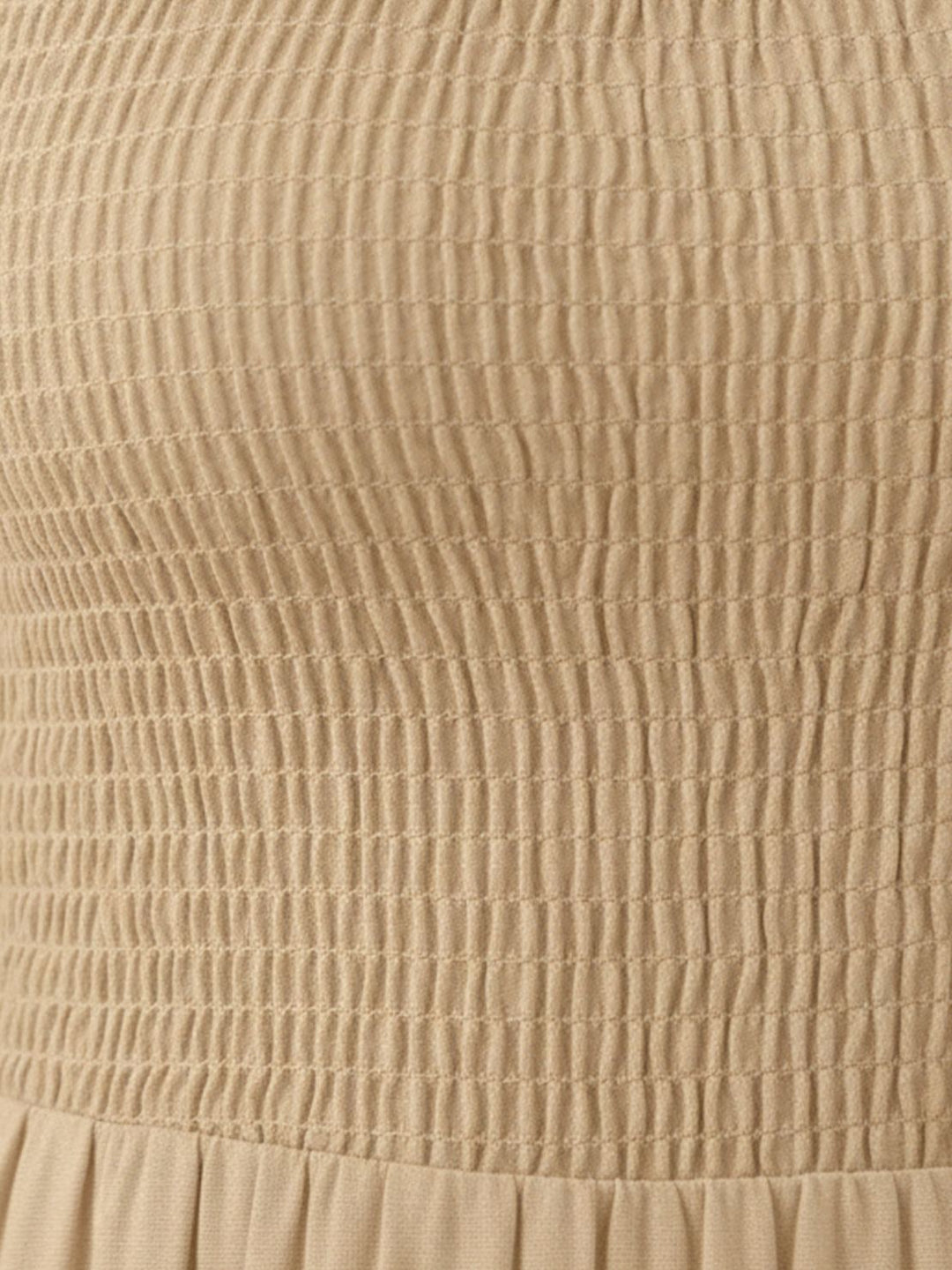 Cassia - Smocked Mouwloze Maxi Jurk