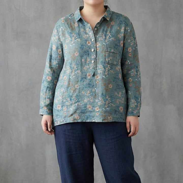 Saskia | Elegante Linnen Zomerblouse