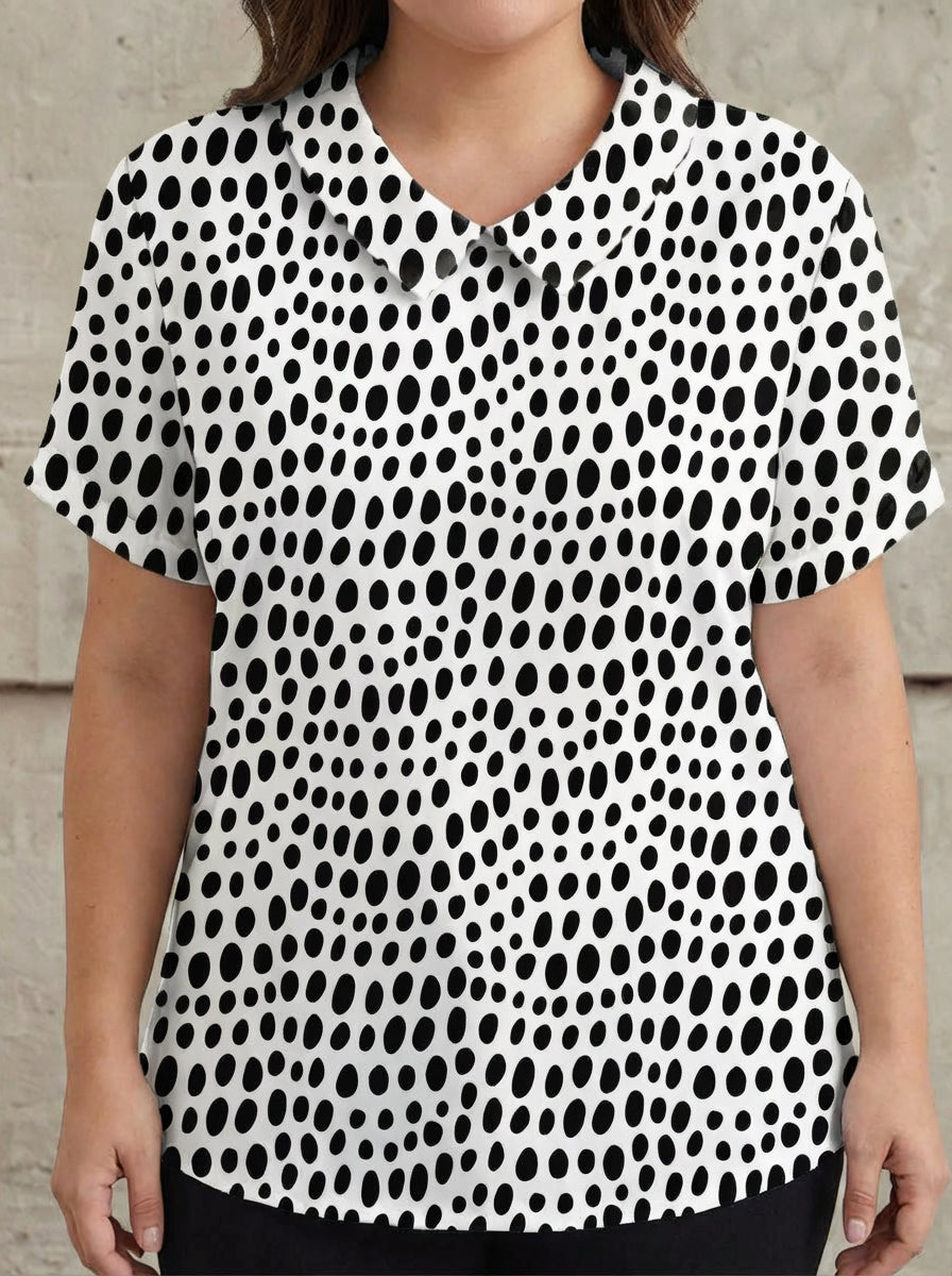 Frankie | Polka Dots Print Shirt