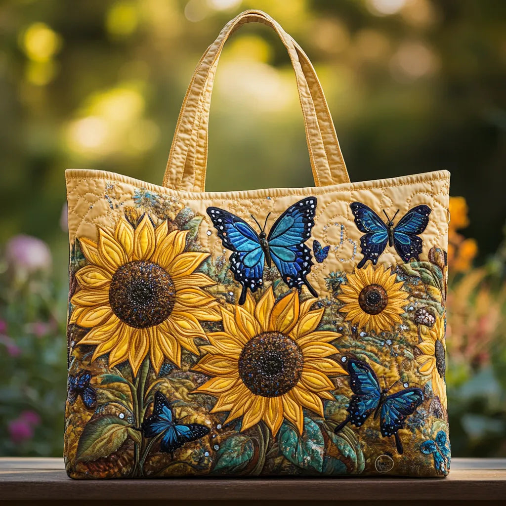 Camille Tas - Zonnebloemen en Blauwe Vlinders