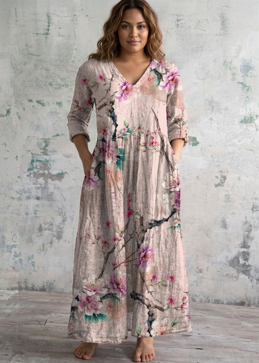 Coraline | Blossom Breeze Maxi Jurk