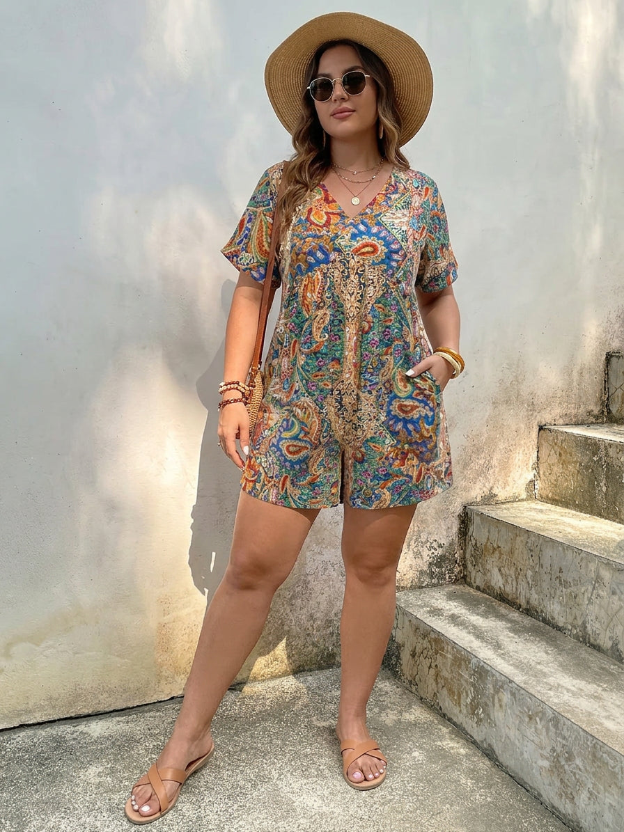 Odette | Tropische Boheemse Jumpsuit