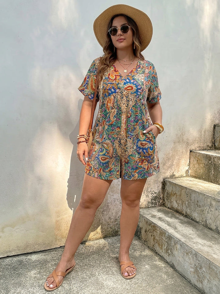 Odette | Tropische Boheemse Jumpsuit