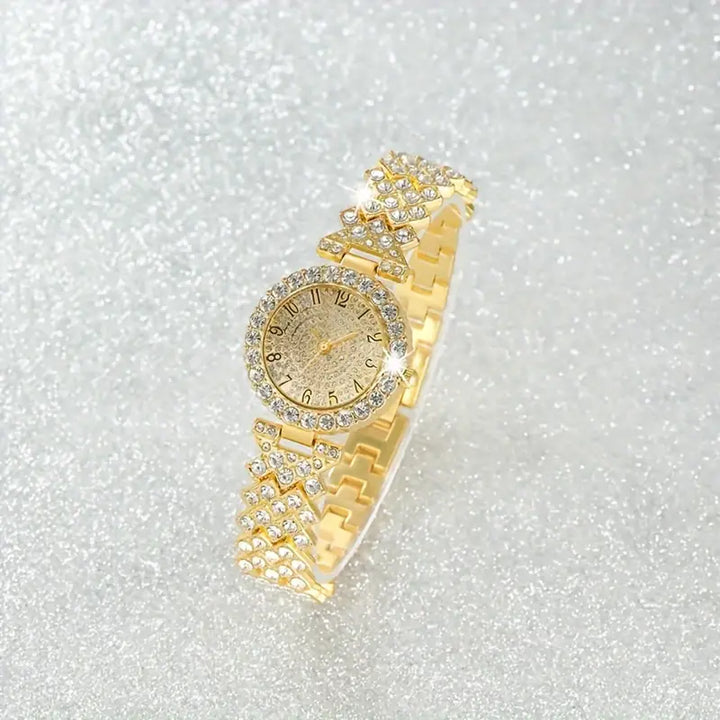 Luxe Radiance Gouden Horloge &amp; Armband Set | Goud