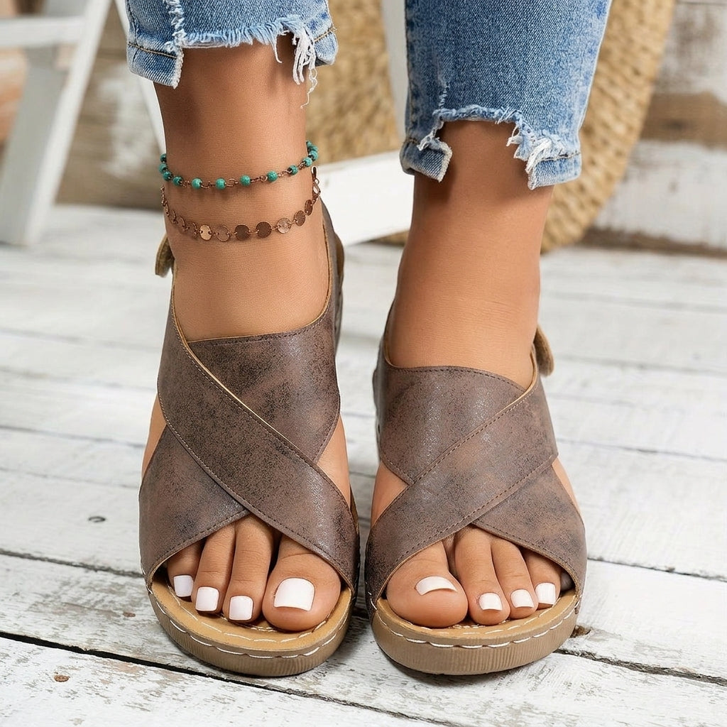 Orla | Wedge Sandalen