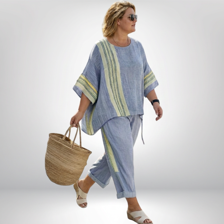 Hattie | Boho Gestreept Set