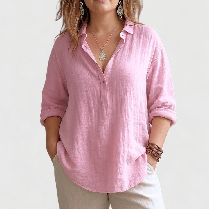 Aisha | Comfortabele Linnen Blouse