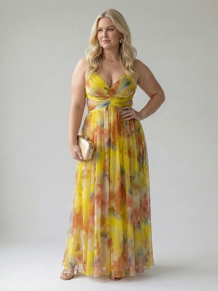 Stella &amp; Grace™ | Zachte Wikkel Maxi Jurk
